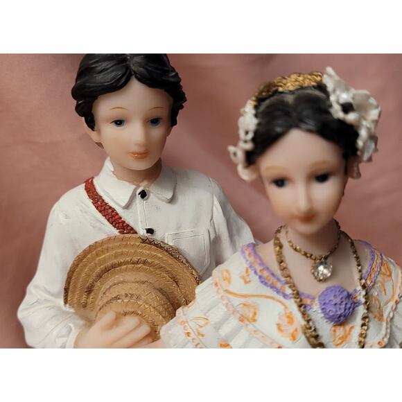 MONTEFIORI COLLECTION FLAMINGO COUPLE DANCERS FIGURINES DANIEL'S COLLECTION 8”H - Picture 3 of 11